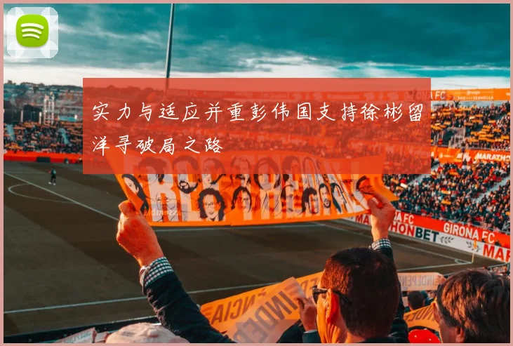 实力与适应并重彭伟国支持徐彬留洋寻破局之路